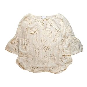 Johnny Was Jade Catillo Eyelet Blouse size XS
